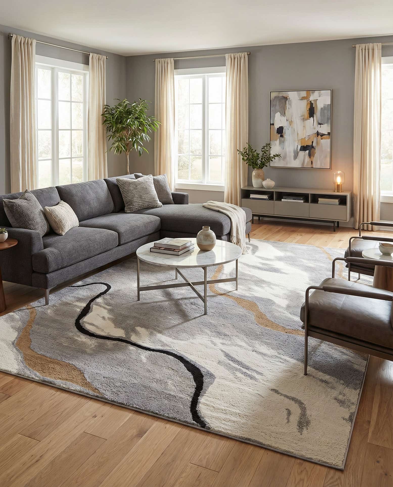9' x 12' Sepia Rug