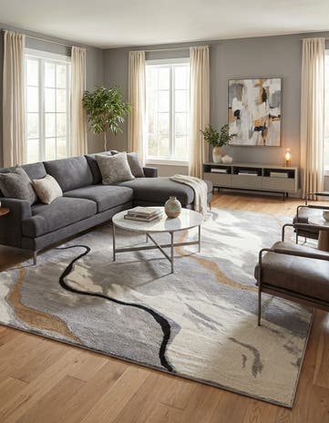 9' x 12' Sepia Rug