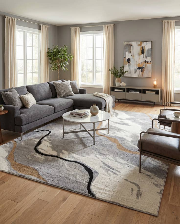 Detail image of 9' x 12' Sepia Rug