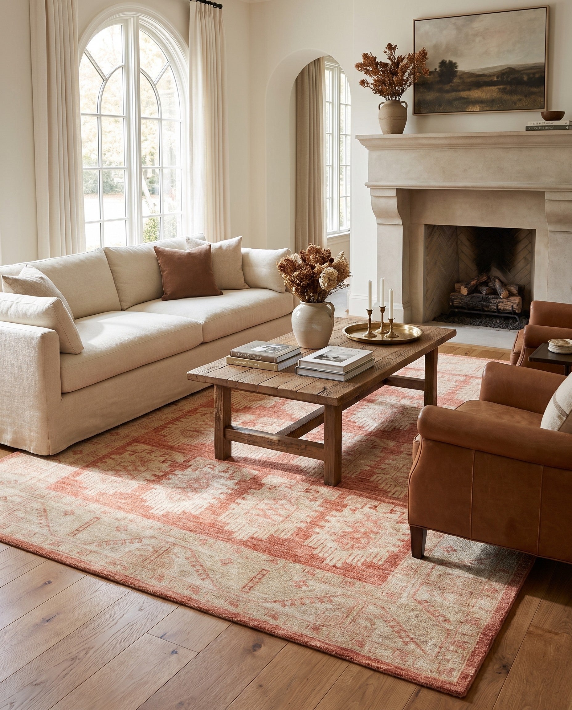 180cm x 230cm Hand Knotted Ziegler Rug
