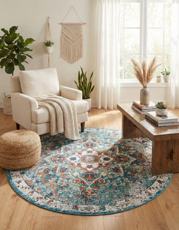5' 3 x 5' 3 Amulet Round Rug