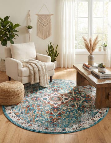 5' 3 x 5' 3 Amulet Round Rug
