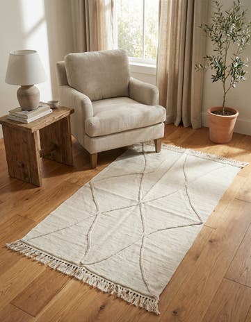 3' 3 x 5' 1 Hand Woven Kilim Modern Wool Rug