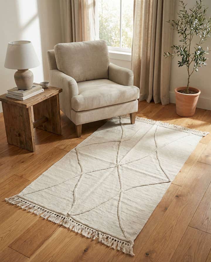 3' 3 x 5' 1 Hand Woven Kilim Modern Wool Rug