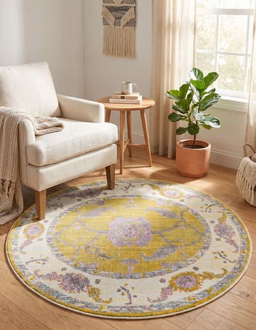 Green Paragon Round Rug