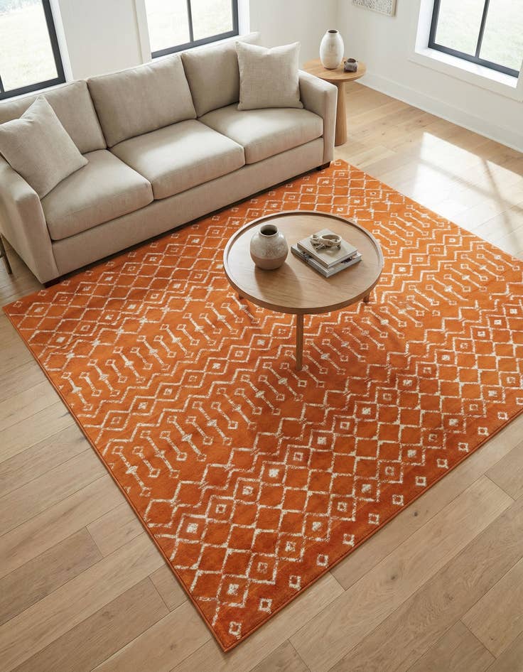 Detail image of 7' 10 x 7' 10 Kasbah Trellis Square Rug