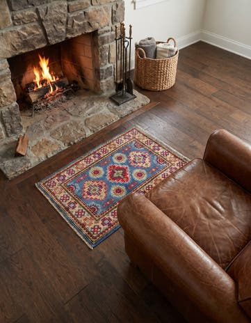 2' x 2' 11 Hand Knotted Kazak Rug