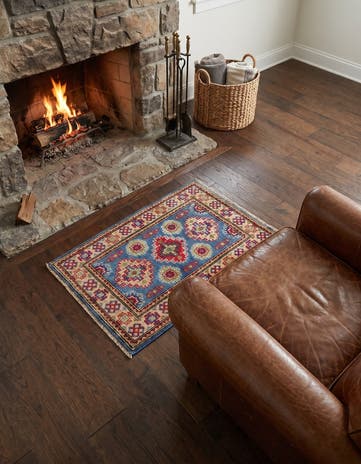 2' x 2' 11 Hand Knotted Kazak Rug