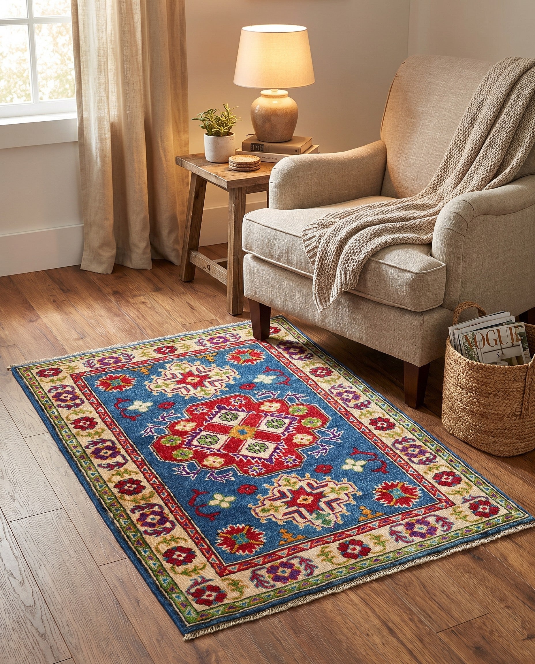 2' 9 x 3' 9 Hand Knotted Kazak Rug