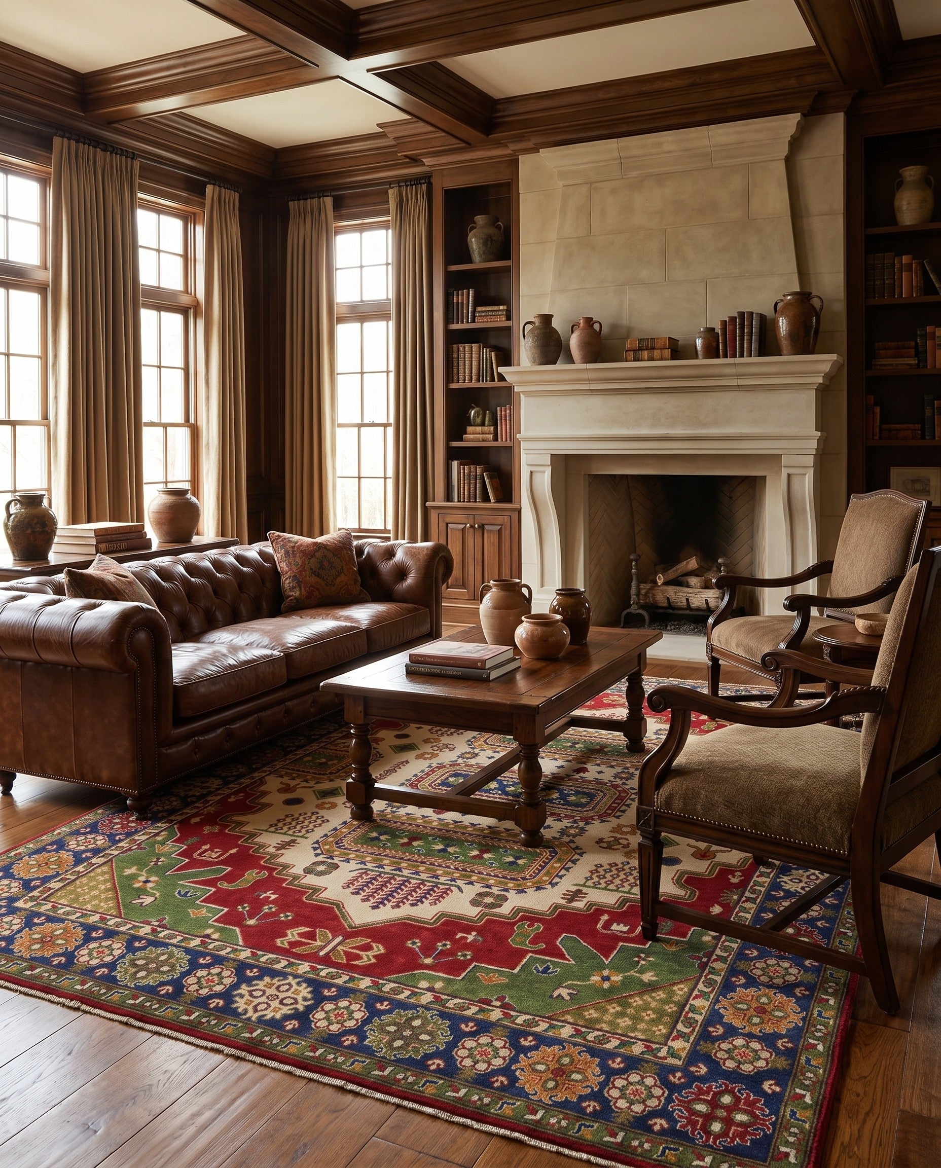 8' 2 x 10' 3 Hand Knotted Kazak Rug