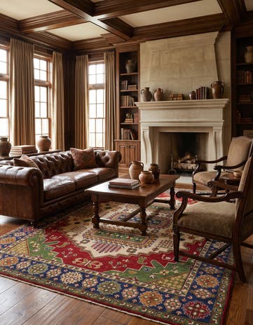 8' 2 x 10' 3 Hand Knotted Kazak Rug