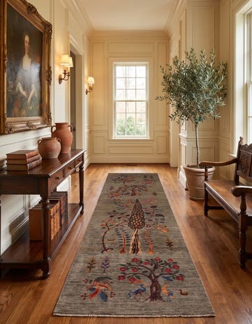 2' 9 x 9' 10 Hand Knotted Ariana Ziegler Runner Rug