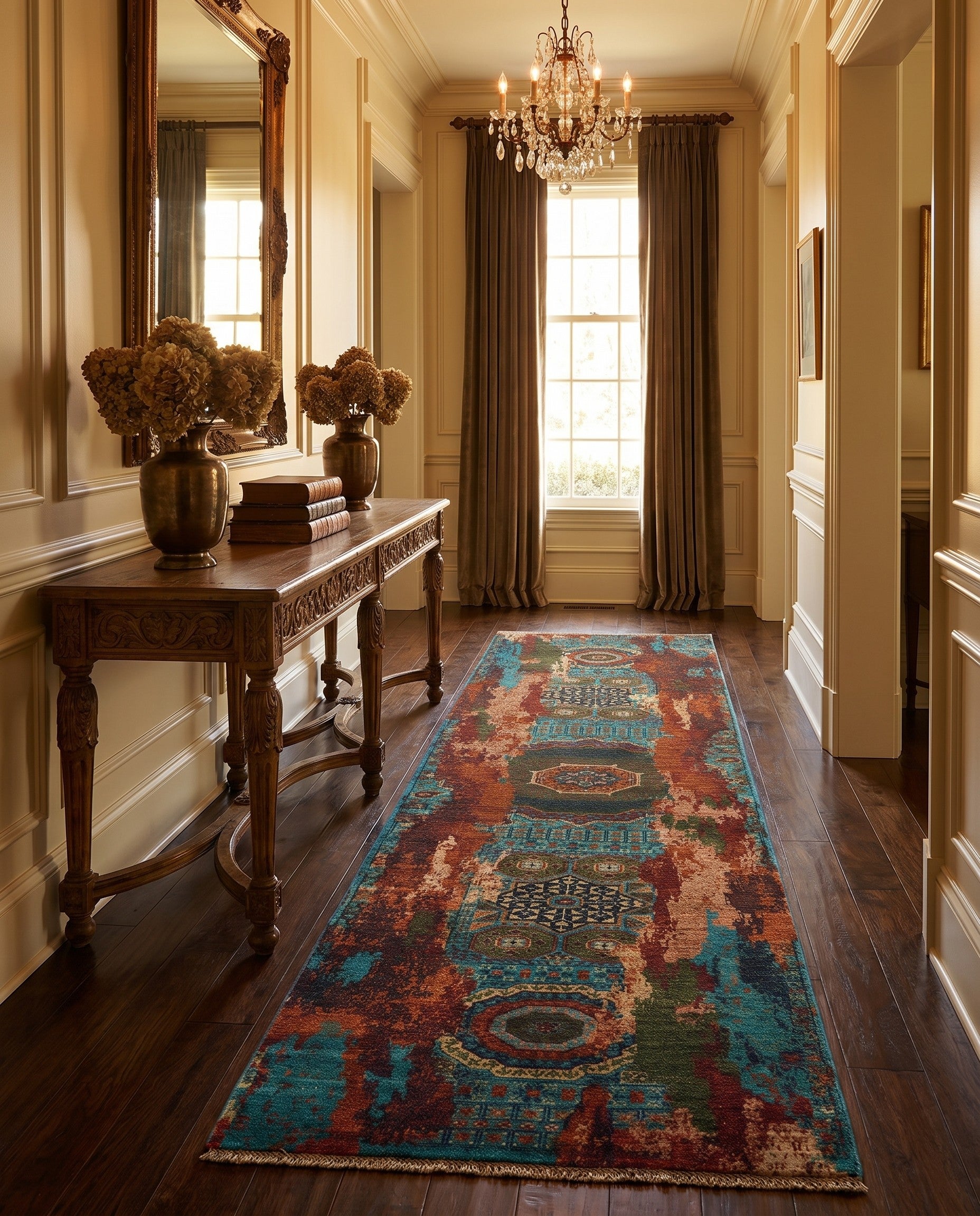 2' 9 x 9' 11 Hand Knotted Mamluk Ziegler Runner Rug