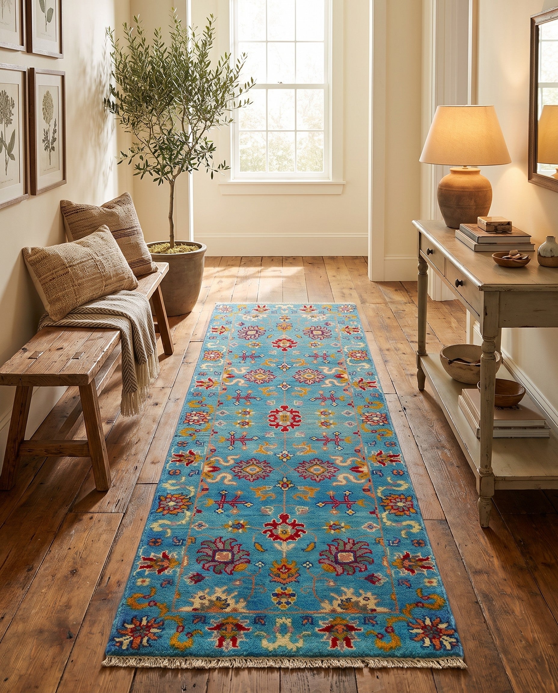 2' 2 x 6' 1 Hand Knotted Kazak Runner Rug