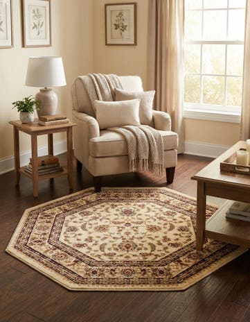 Cream Aditi Octagon Rug