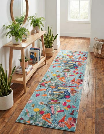 2' x 8' Washable Vivid Runner Rug