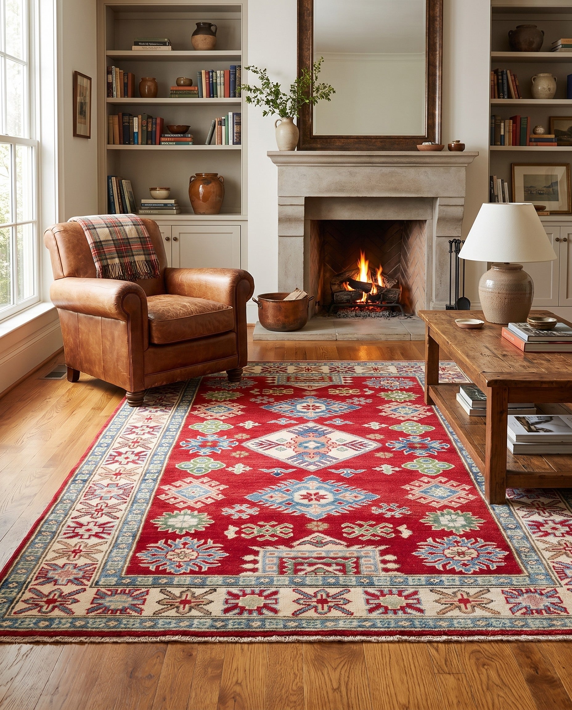 4' 2 x 6' Hand Knotted Kazak Rug