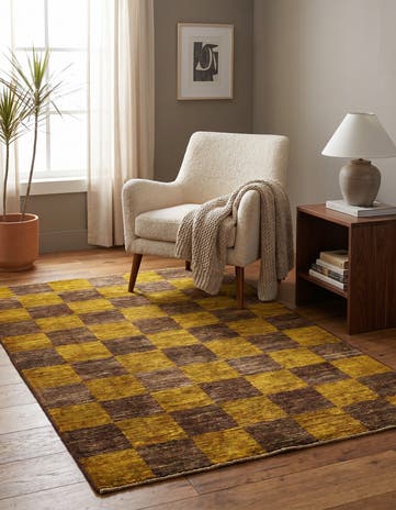 3' 3 x 4' 10 Hand Knotted Modern Ziegler Oriental Rug