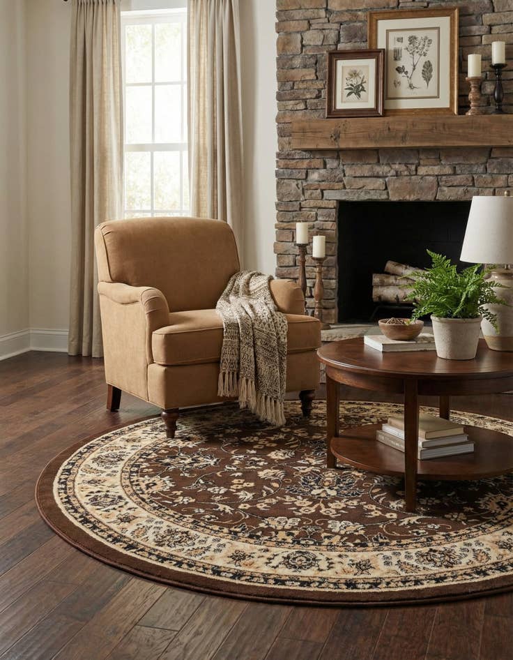 Detail image of 6' x 6' Yasmin Round Rug