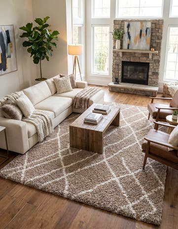 9' 10 x 13' Soft Touch Shag Rug