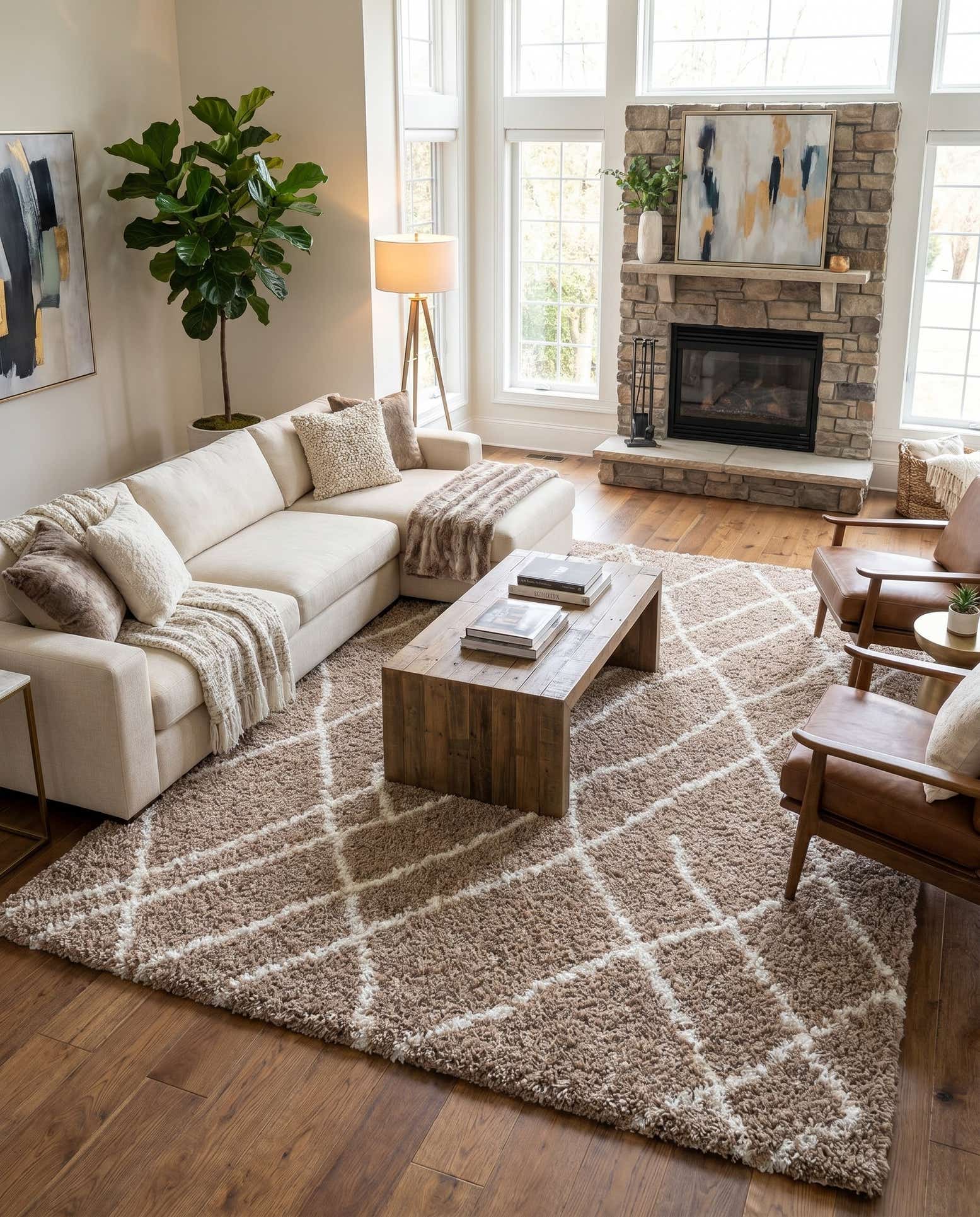 9' 10 x 13' Soft Touch Shag Rug