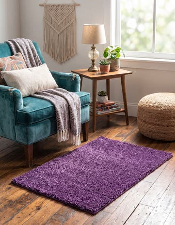 2' 2 x 3' Solid Frieze Rug
