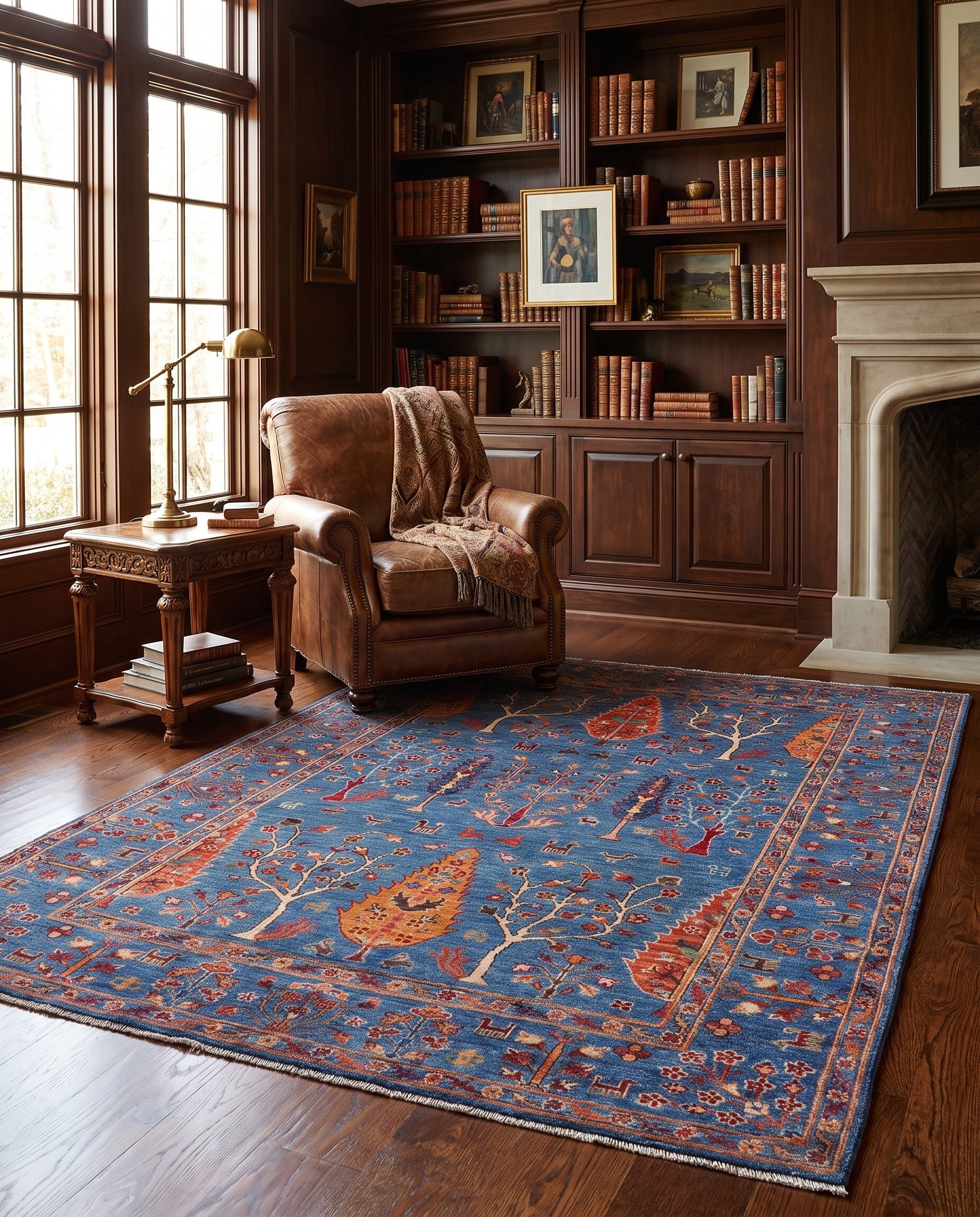 4' 11 x 6' 11 Hand Knotted Ariana Ziegler Rug