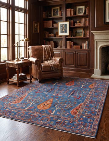 4' 11 x 6' 11 Hand Knotted Ariana Ziegler Rug