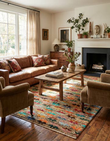 4' 3 x 6' Hand Knotted Balouch Wool Rug