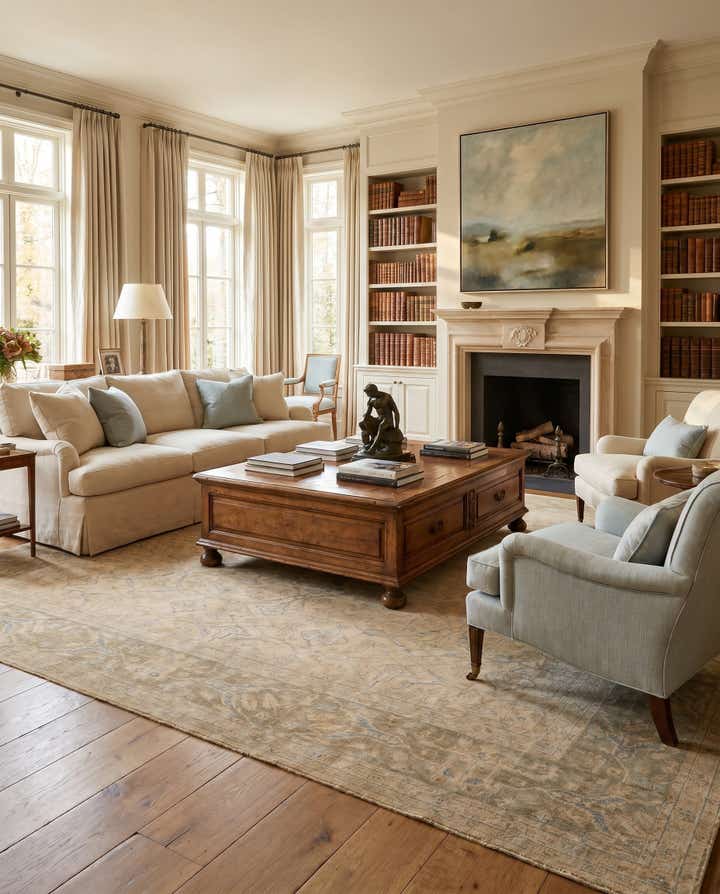 11' 9 x 14' 7 Hand Knotted Ziegler Oriental Rug