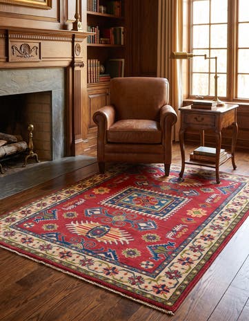 4' 2 x 6' Hand Knotted Kazak Rug