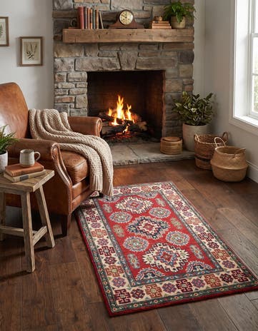 2' 7 x 4' 1 Hand Knotted Kazak Rug