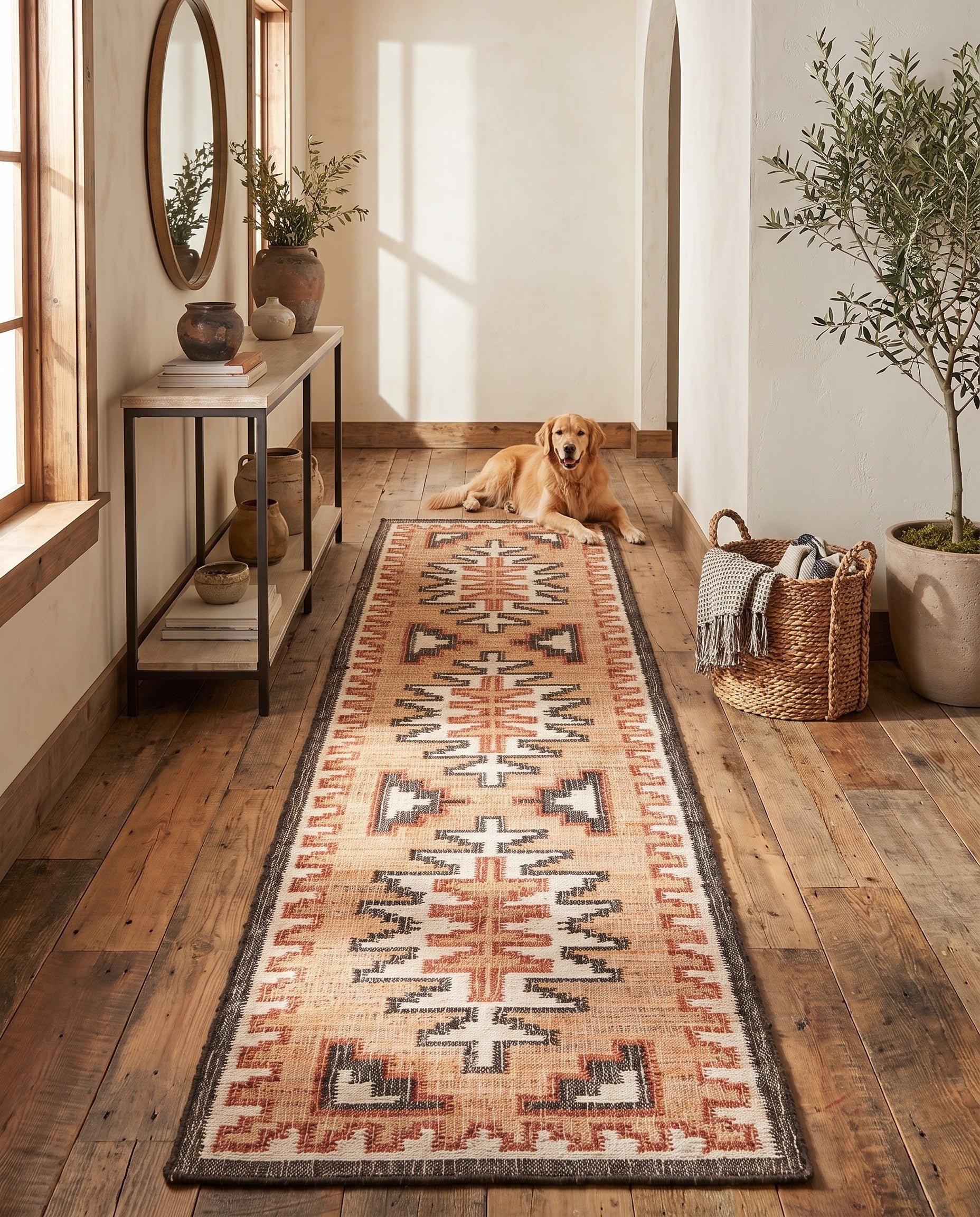 2' 7 x 12' Hand Woven Kala Handwoven Jute Runner Rug