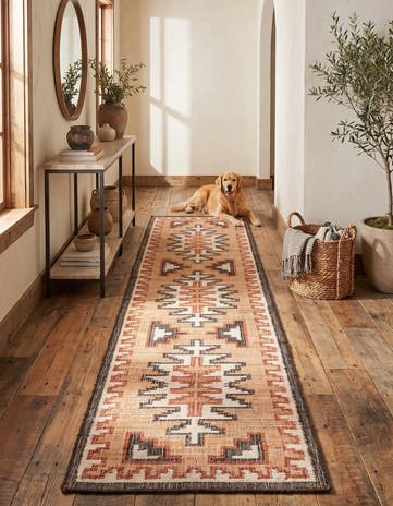 2' 7 x 12' Hand Woven Kala Handwoven Jute Runner Rug