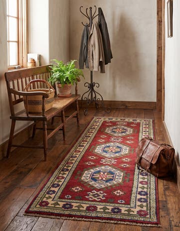 2' x 6' Hand Knotted Kazak Runner Rug