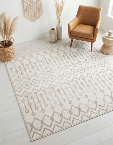 Pearl Bohemian Trellis Square Rug