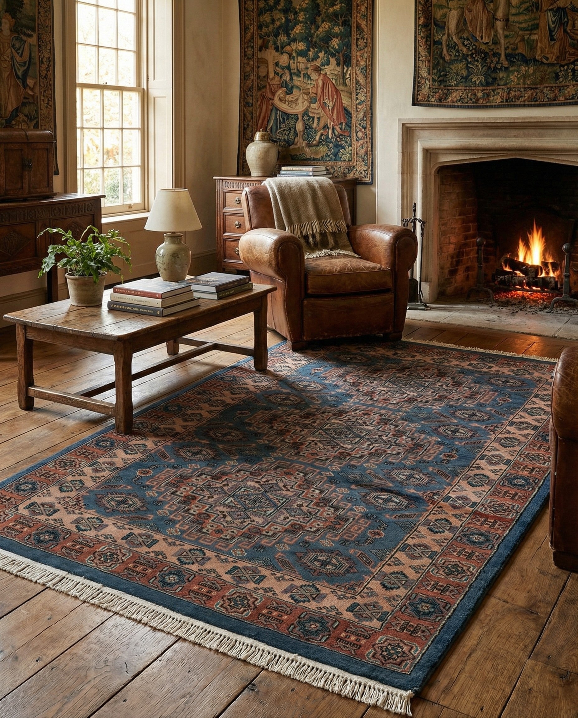 4' 2 x 6' 1 Hand Knotted Kazak Oriental Wool Rug