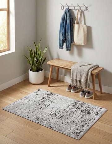 Gray Leipzig Rug