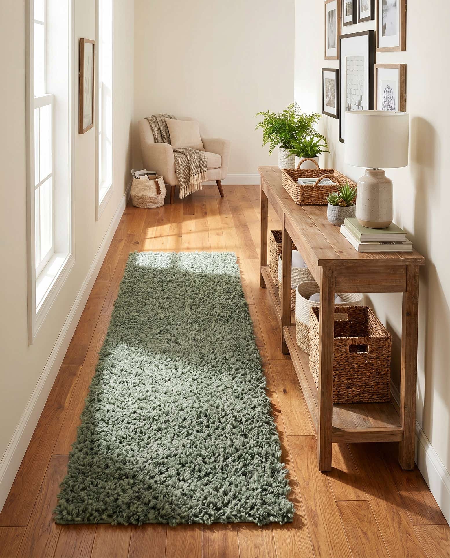 2' 7 x 10' Zermatt Shag Runner Rug
