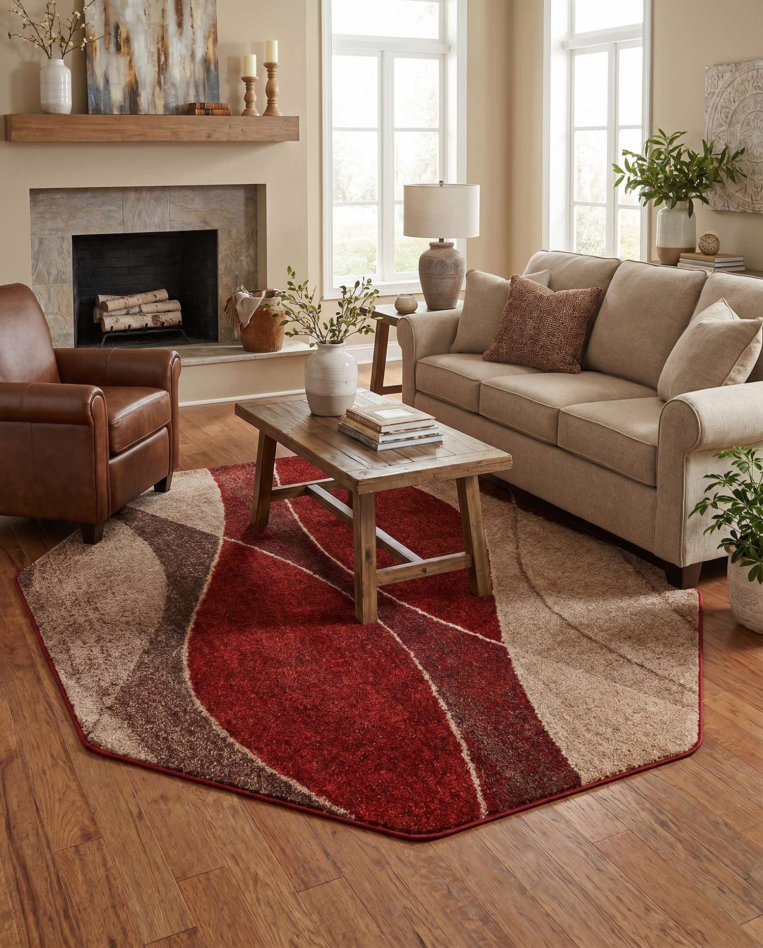 5' 3 x 5' 3 Harvest Octagon Rug