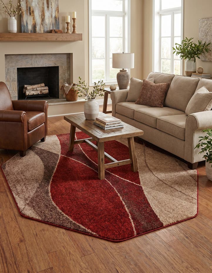 5' 3 x 5' 3 Equinox Octagon Rug