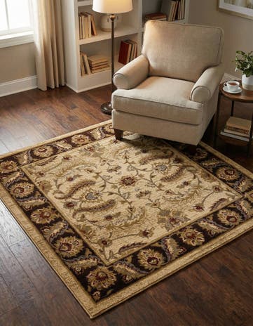 Cream Aditi Square Rug