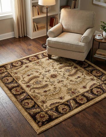 Cream Aditi Square Rug