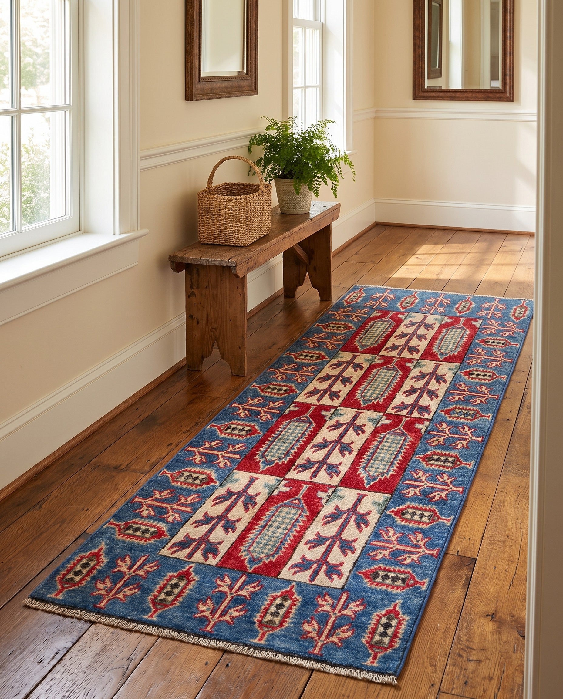 2' 1 x 5' 7 Hand Knotted Kazak Runner Rug