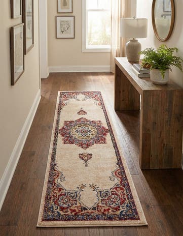 Cream Arcadia Runner Rug