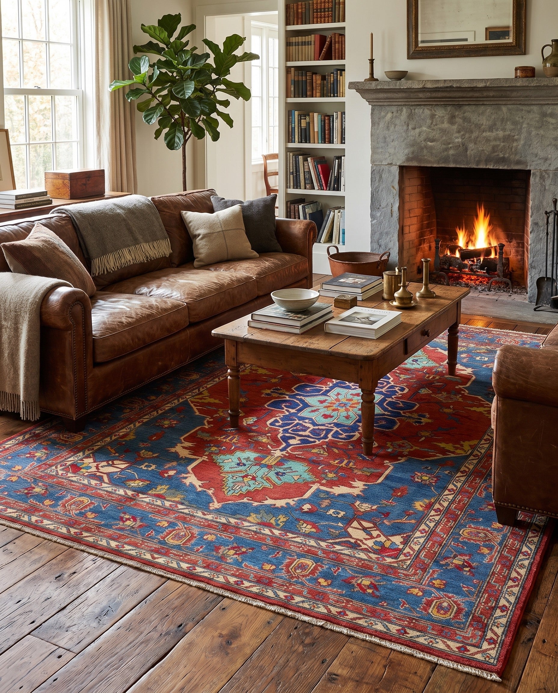 6' 7 x 9' 10 Hand Knotted Kazak Rug