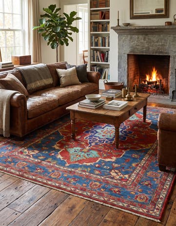 6' 7 x 9' 10 Hand Knotted Kazak Rug