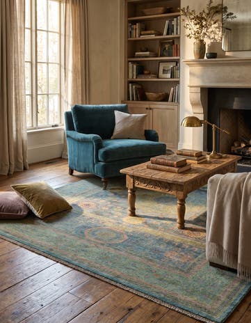 5' x 6' 5 Hand Knotted Mamluk Ziegler Rug