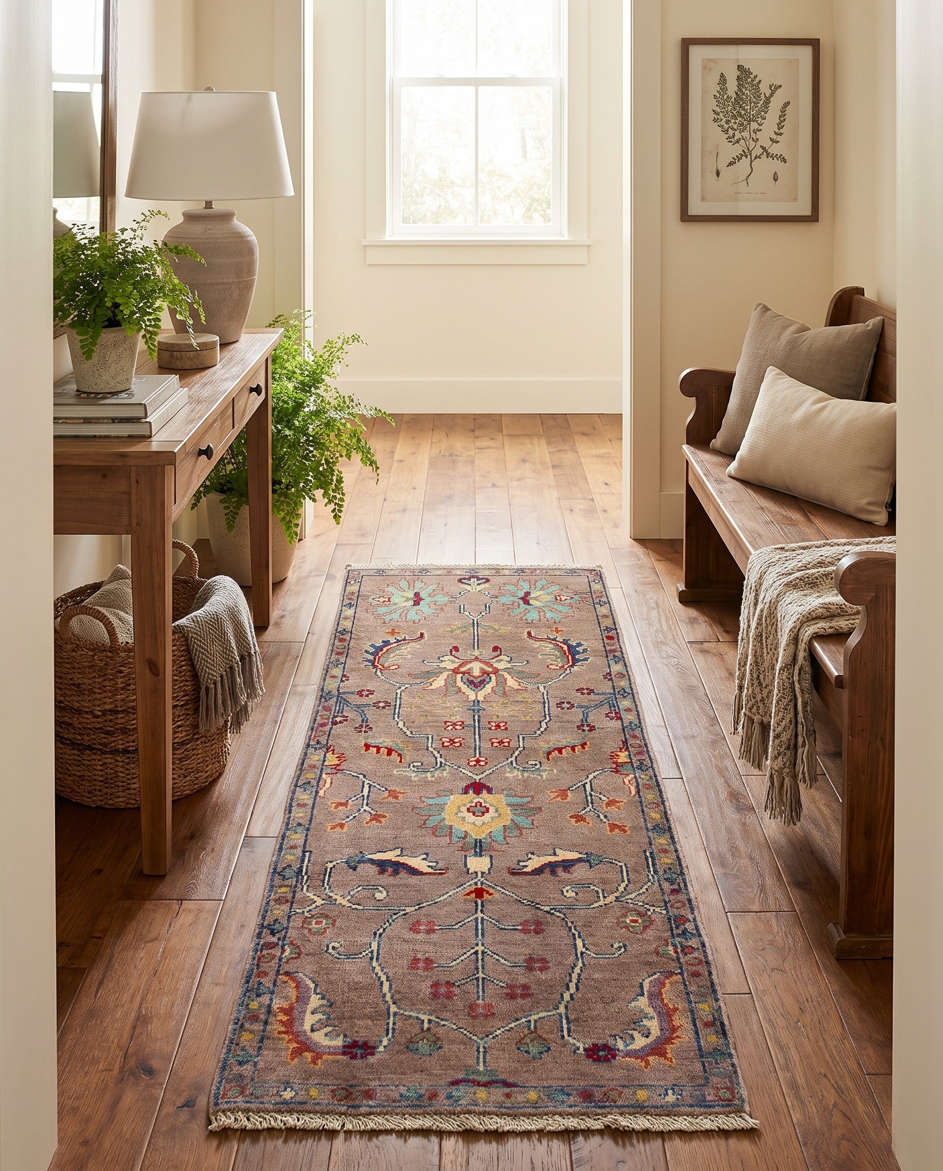 2' 1 x 5' 4 Hand Knotted Kazak Runner Rug