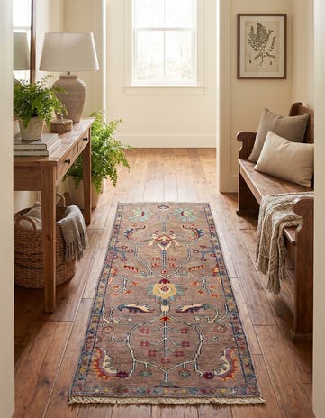 2' 1 x 5' 4 Hand Knotted Kazak Runner Rug